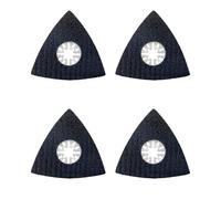 QLEUIFT 4 Pcs Sander Multitool 80mm Sanding Plate Optimal Accessory for Fein Multimaster, Bosch, Parkside, Ryobi, Worx, Workzone and More, Multifunctional Sandpaper for Tools