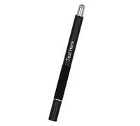QLGD Text Engraving Stylus Disc Touch Pen 2 in 1 Universal Touch Pen for Tablet 100% Compatible with All Standard Tablets Smartphones (Black)