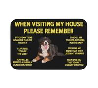 QLGLK Bernese Mountain Dog Doormat Inside Floor Mats Rugs Carpet for Living Room Bedroom Office Dorm Home Decor (50X80CM)
