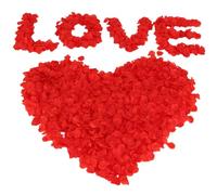 QLHNGUZ 1200 Pcs Artificial Red Rose Petals for Bedroom, No-Taste Emulation Silk Rose Flower for Romantic Scenes Wedding Anniversary, Valentine's Day, Birthday, Confession Decoration, Waterproof