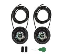 QLHNGUZ Black Lock Laces, 1 Pair Quick Release Shoelaces with Twist Lock Practical No-Tie Shoelaces for Sneakers, Children's Athletic Shoes, Winter Shoes Quick Lacing System for Comfort Security