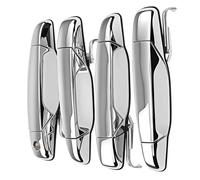 QLKIUHA Compatible with GMC for Sierra for Yukon 2007 2008 2009 2010 2011 2012 2013 2014 4PCS Car Outside Exterior Door Handle 22738725 Vehicle Door Outer Accessories