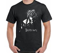 QLKNSC Death Note T Shirt Japanese Manga Kira Ryuk Yagami Light Shinigami Mens(Large)