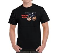 QLKNSC Death Wish Charles Bronson Icon Movie Fan T Shirt(Medium)