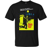 QLKNSC Death Wish Charles Bronson, Retro 1970's Vigilante G200 T-Shirt Black(Small)