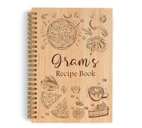QLMX Gram Recipe Lined Spiral Notebook Journal Gifts, Gram Grandma Notebooks for Kitchen, Mothers Day Birthday Gifts for Grandma, Recipe Book to Write in Your Own Recipes, 5.5X8.3In