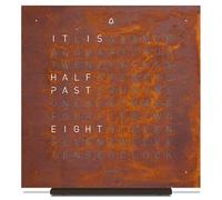 QLOCKTWO Earth 13.5 Creators Edition Rust Table Clock Watch