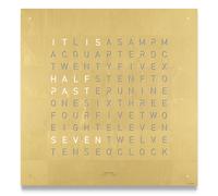 QLOCKTWO Earth 45 Creators Edition Gold Wall Clock Watch QLK-034