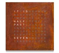 QLOCKTWO Earth 45 Creators Edition Rust Wall Clock Watch QLK-033
