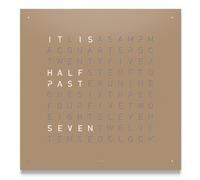 QLOCKTWO Earth 45 Hazelnut Wall Clock Watch QLK-042