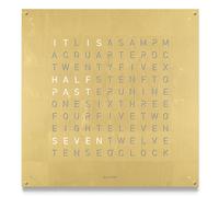 QLOCKTWO Earth 90 Creators Edition Gold Wall Clock Watch QLK-053