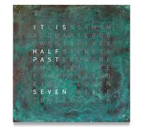 QLOCKTWO Earth 90 Creators Edition Vintage Copper Wall Clock Watch QLK-055