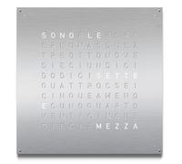 QLOCKTWO Earth 90 Stainless Steel Wall Clock Watch QLK-050