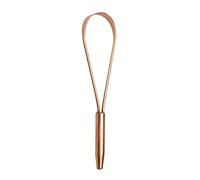 qLoop Copper Tongue Cleaner - Easy One Hand Use - Larger Surface Coverage - Ayurvedic Copper Health for Fresh Breath and Total Oral Hygiene (Single)