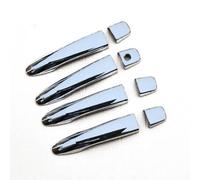 QLOREGS car Door Handle Cover Compatible with Nissan for Navara NP300 for Frontier D23 2015 2016 2017 2018 2019 2020 Car Door Handle Cover Trim Sticker(Silver no Button)