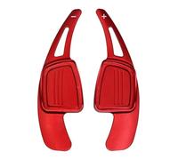 QLOREGS Shift Paddle Shifters Compatible with A5 for S5 2017 2018 2019 for Q2 2017 2018 2019 Shift Paddle Aluminum Alloy Car Steering Wheel Shift Paddle Blade Shifter(Red)