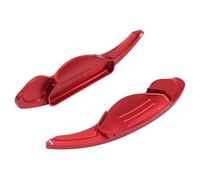 QLOREGS Shift Paddle Shifters Compatible with Range for Rover for Evoque 2012 2013 2014 2015 2016 2017 2PCS Aluminum Shifter Paddle Extension Car Steering Wheel Shift Paddle(Red)
