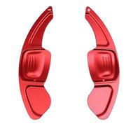 QLOREGS Shift Paddle Shifters Compatible with VW for Tiguan 2017-2018 for Tharu 2017 2018 2019 2020 for Atlas 2018 2019 2020 Aluminum Shifter Paddle Extension(Red)