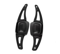 QLOREGS Shift Paddle Shifters Compatible with VW for Tiguan 2017-2018 for Tharu 2017 2018 2019 2020 Steering Wheel Paddle Auto Replacement Extension Shift 2PCS(Black)