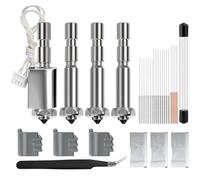 QLOUNI Kobra 3 Max/3 Max Combo Hotend Kit with Nozzles 0.2/0.4/0.6 mm, High Heating Output with Ceramic Heating Block, Temperature Resistant up to 300 °C, with Protective Covers, Cleaning Needles