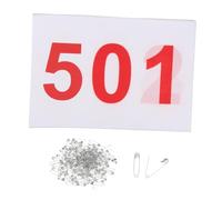 QLoztyse 100 Pieces Race Bibs Running Numbers Numbers Athlete Bibs Polyester Pongee with Pins for Sports Events Suitable for School Sports Day Marat, 501 to 600