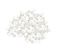 QLoztyse 100 Pieces Spinnerbait Great Reflective Lures Making Great Vibration 3 Blade Propeller, Silver 10x4x1.4mm