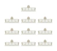 QLoztyse 10Pcs Beehive Access Set Bee Feeder Lids Honey Extractor Sliding Gate for Bee Management