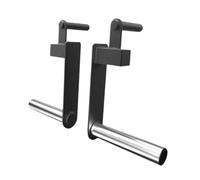 QLoztyse 2 Pieces Farmer Walk Handles Grip Weightlifting Exercise Bar Sturdy Steel Material Suitable for Outdoor Use