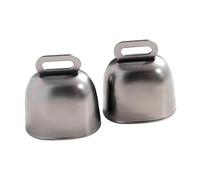 QLoztyse 2x Cow Bells Bear Bells Loud Wildlife Warning Grazing Accessories Small for Pet Supplies Farm Animals Horse Camping