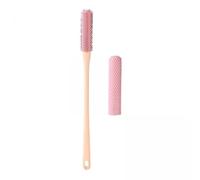QLoztyse 2x Foot Brush Toe Cleaning Brush, Soft,Lotion Apply for Foot 40cm Long Handle Shower for Elderly Men And Women