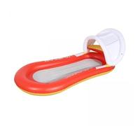 QLoztyse 2x Oversized Inflatable Hammock Float Lounges Portable Beach Party, Red