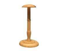 QLoztyse 2x1Pcs Solid Wood Hat Holder Stand Display Rack Brown L
