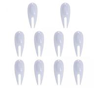 QLoztyse 3x10 Pieces Golf Repair Tool,Pitch Mark Repair Fork L Golf Repair Pitch Fork Golf Putting Green Fork for Stadium Training