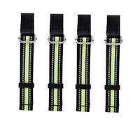 QLoztyse 4 Pieces Ski Brake Retainer Strap Skiing Aid Tool Adjustable Binding Brake Retainer Bands Shoulder Carrier Lash Straps Polyester Iron Buckle Portable, 4PCS