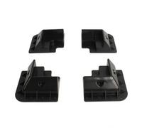 QLoztyse 4 Pieces Sunlight Collector Mounting Bracket Weather Resistant Angled Bracket with Reinforcing Ribs Rigid for Off-Grid Travel, Camping, Black