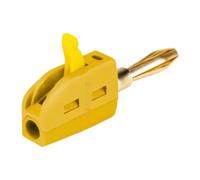 QLoztyse 4mm Banana Plug Mini Connector 250V/32A for Wall Plate Installations, Yellow