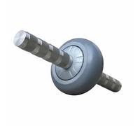 QLoztyse Abdominal Exercise Wheel Workout Roller Stainless Steel Body Enhanced Stability Rubber Outer Surface Smooth Bearing Structure Suitable for Indoor Exercise Gym Training, Grey, Grey