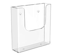 QLoztyse Acrylic Brochure Holder Wall Mount Organizer Display Stand Pamphlet Menu Flyer Post Card Literature Acrylic Construction Suitable for, A4