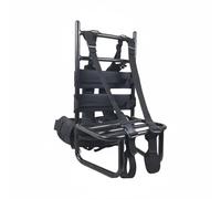 QLoztyse Aluminum Hiking Frame Outdoor Carrier Backpack Pack Frame Trekking Support Aviation Aluminum Construction Suitable for Camping Hiking Climbing Trail Expedition, Black, Enhanced Black Frame