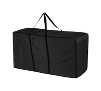 QLoztyse Bale Storage Bag, Carrier Bag with Handles, Foldable Oxford, Zippered Bag for Stable, Livestock Farming, Agricultural Use, Black