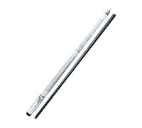 QLoztyse Billiard Pool Cue Stick Two Section Split Carbon Fiber Billiard Cue Smooth Leather Tip Stable Performance Suitable for Adult Practice Home Bar, white