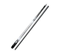 QLoztyse Billiard Pool Cue Stick Two Section Split Carbon Fiber Billiard Cue Smooth Leather Tip Stable Performance Suitable for Adult Practice Home Bar, black
