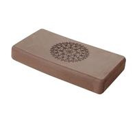 QLoztyse Block Lightweight Non-Slip Comfortable Pilates Accessory Support Flexibility for Women Girls Training, Brown