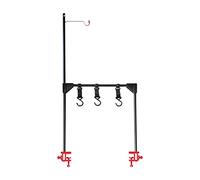 QLoztyse Camping Lantern Stand Outdoor Lantern Stand Folding Lamp Pole Hanging Rack Metal Material Portable Hanging Light Holder Table Clamp Suitable for
