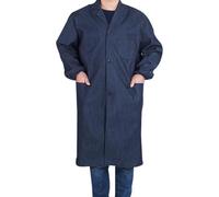 QLoztyse Coat for Men with Pocket Comfort Lightweight Long Sleeve Mechanics Workwear Denim Jacket for Working Welders
