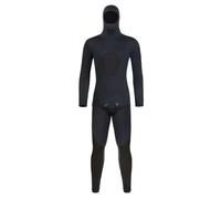 QLoztyse Diving Suit Neoprene Swimsuit Two-Piece Wetsuit Split Design Thermal Coverage Lightweight Easy Movement Material Suitable for Outdoor Water Sports Surfing, Black, S