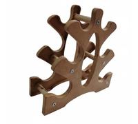 QLoztyse Dumbbell Rack Polypropylene Desktop Three-Tier Structure Tabletop Weight Storage Holder Suitable for Home Gym Fitness Organization 23cmx8.5cmx22.5cm