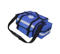 QLoztyse Empty First Aid Bag, Nursing Bag with Multiple Compartments And Removable Divider, Car Accessory Carrier Bag, blue