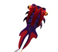 QLoztyse Fish Large Kite Giant Kite Animal to Soft Family Games And Activities Flying Toy for Park Beach Trip Kids, Red Purple