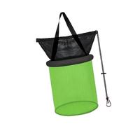QLoztyse Floating Fishing Net, Large, Portable, Versatile, Quick- Storage Cage, Bait Bucket for, green